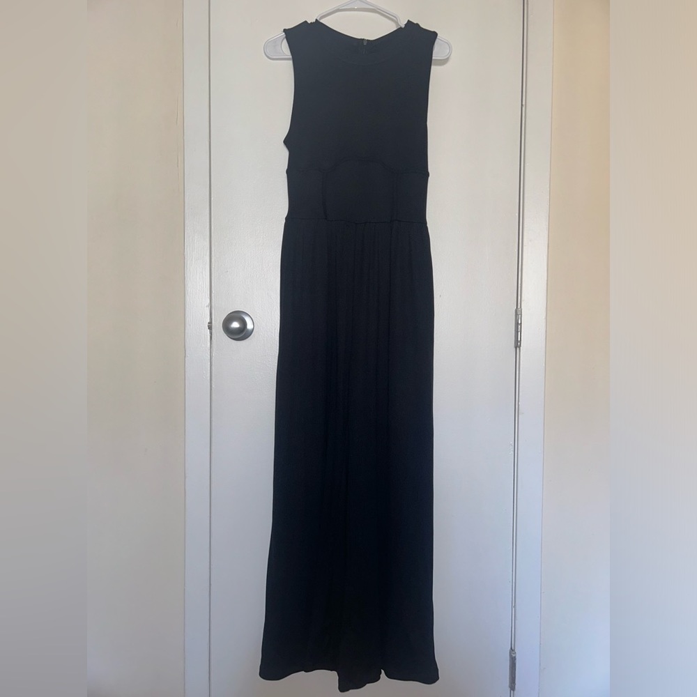 Cider “Viral Tiktok Jumpsuit” Black. Size Large. Never Worn.